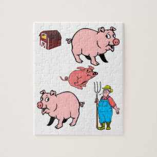 Pig Jigzaag Puzzle Legpuzzel