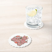 Pig kerstboom Funny Animal Kerstmis Kartonnen Onderzetters (Insitu)