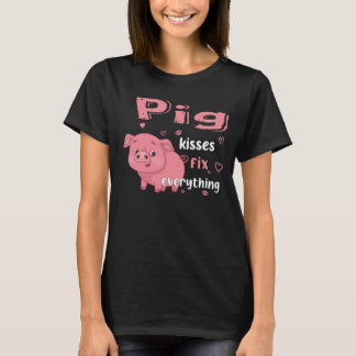 Pig Kisses Fix Alles T-shirt