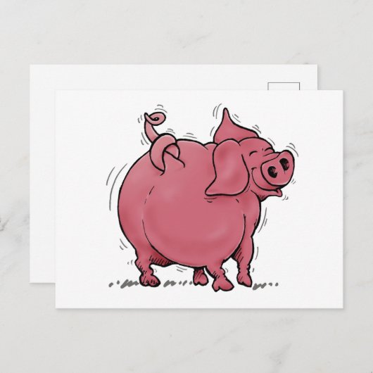 Pig Knot Briefkaart (Voorkant / Achterkant)