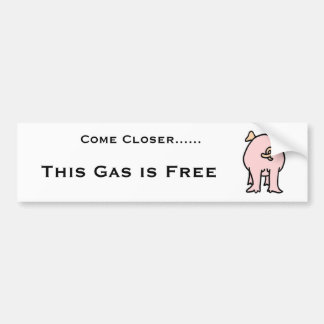 PIG, kom dichterbij...... Dit gas is vrij Bumpersticker
