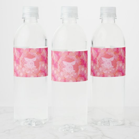 PiG Levensbloem Waterfles Etiket (Flessen)