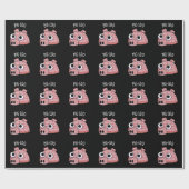 Pig-loo Funny Igloo Pun Dark BG Cadeaupapier (Vlak)