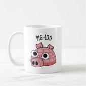 Pig-loo Funny Igloo Pun Koffiemok (Links)