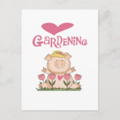 Pig Love Gardening Tshirts and Gifts Briefkaart (Voorkant)