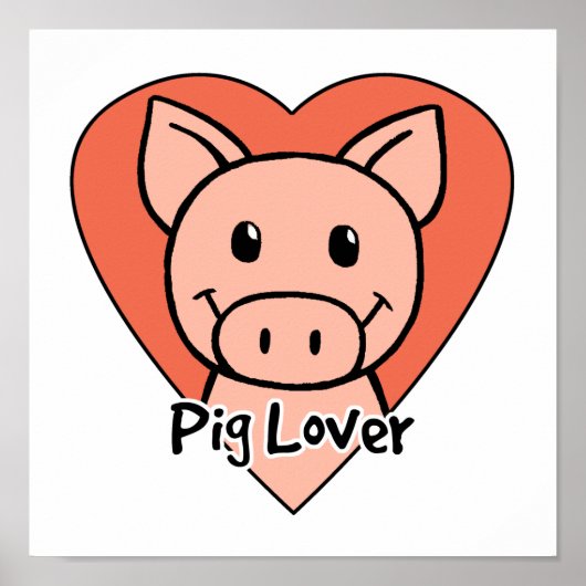 Pig Lover Poster (Voorkant)