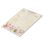 Pig Lover Recept Pad - Perfect om te delen Notitieblok (Schuin)