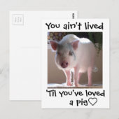 Pig lovin' briefkaart (Voorkant / Achterkant)