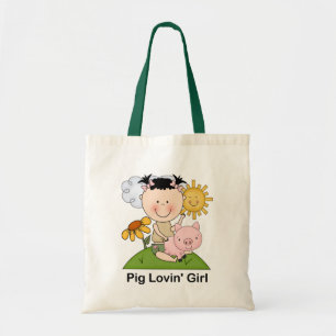 Pig Lovin' Girl Tote Bag