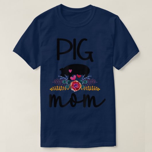 Pig Ma Proud Pig Farmer Pig Eigenaar Pig Moeder 45 T-shirt (Design voorkant)