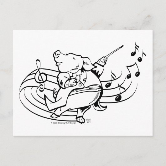 Pig Maestro Briefkaart (Voorkant)