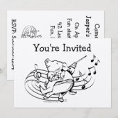 Pig Maestro, je bent uitgenodigd Kaart (Voorkant / Achterkant)