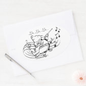 Pig Maestro Ovale Sticker (Envelop)