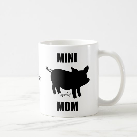 Pig mam Coffee Mok door @ZivaPig (Rechts)