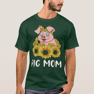 Pig mam Cute Piggy - Happy Moederdagen T-shirt