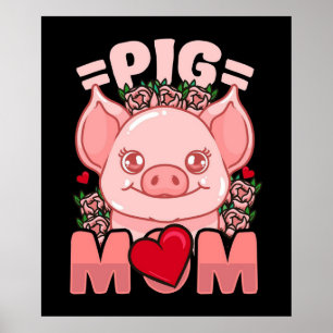 Pig mama   Gift for Owner Pig Mam Poster