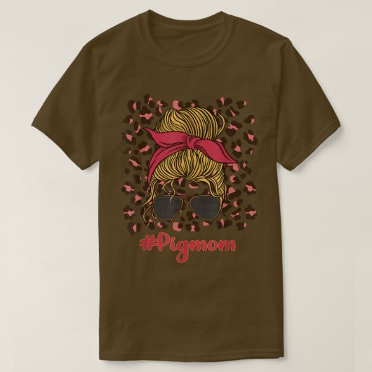 Pig mama t-shirt (Design voorkant)