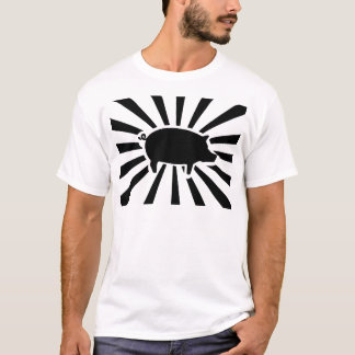 PIG ME - Rays of Pig (zwart op licht) T-shirt