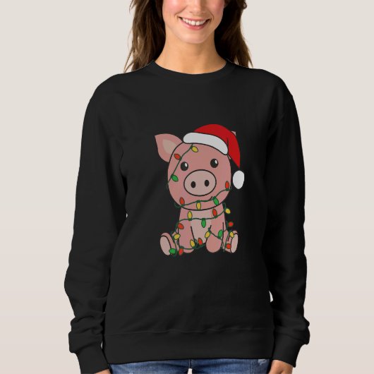 Pig Merry Christmas Winter Pigs Christmas 1 Trui (Voorkant)