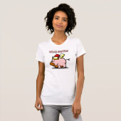 Pig Merry-kerstT-shirt T-shirt (Voorkant volledig)