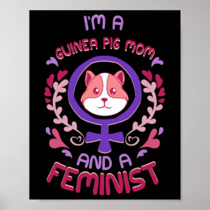 Pig Mom geeft feministische woede feminisme Poster
