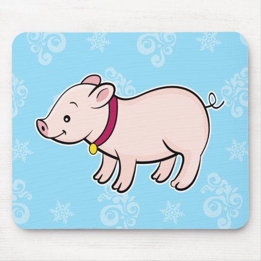 Pig mousepad muismat (Voorkant)