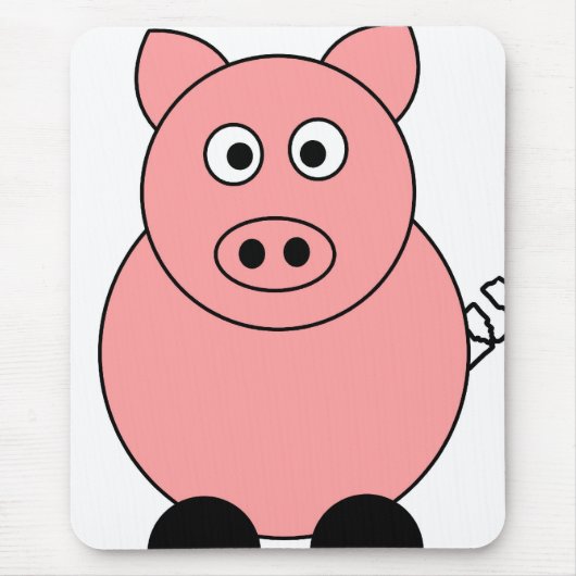 Pig Mousepad Muismat (Voorkant)