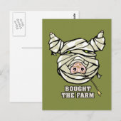 Pig Mummy Briefkaart (Voorkant / Achterkant)