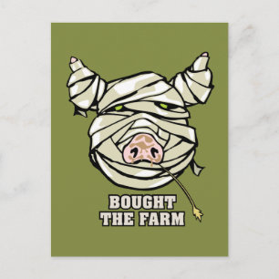 Pig Mummy Briefkaart