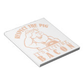 PIG NAAR BACON notitiestootblok Notitieblok (Schuin)