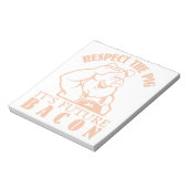PIG NAAR BACON notitiestootblok Notitieblok (Linkerzijde)