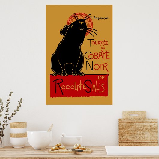 Pig Nouveau Poster (Keuken)