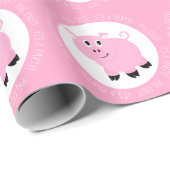 Pig Out Het is een feestje Little Pink Piggy Verja Cadeaupapier (Rol Hoek)