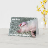 Pig out Kaart (Gele Bloem)