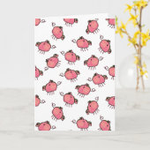 Pig Out Verjaardag Kaart (Gele Bloem)