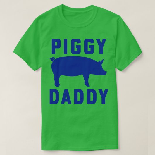 Pig Pap Piggy Daddy Pig Silhouet Pig Meme T-shirt (Design voorkant)