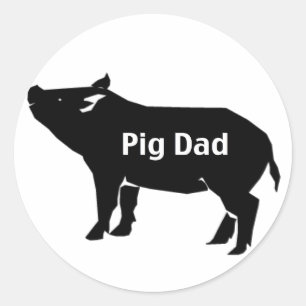 Pig Pap Ronde Sticker