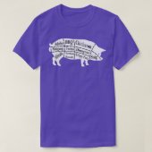 Pig Parts Filipino Food BBQ Pinoy Adobo Funny Pork T-shirt (Design voorkant)