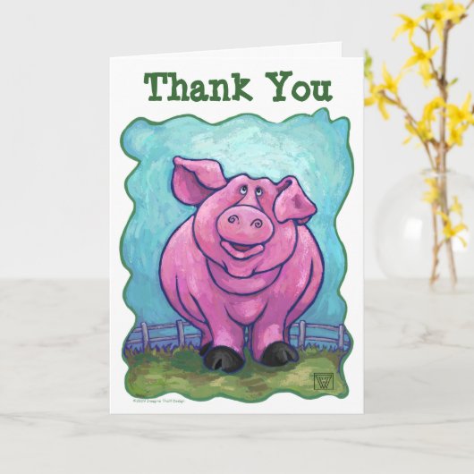 Pig Party Center Kaart (Gele Bloem)