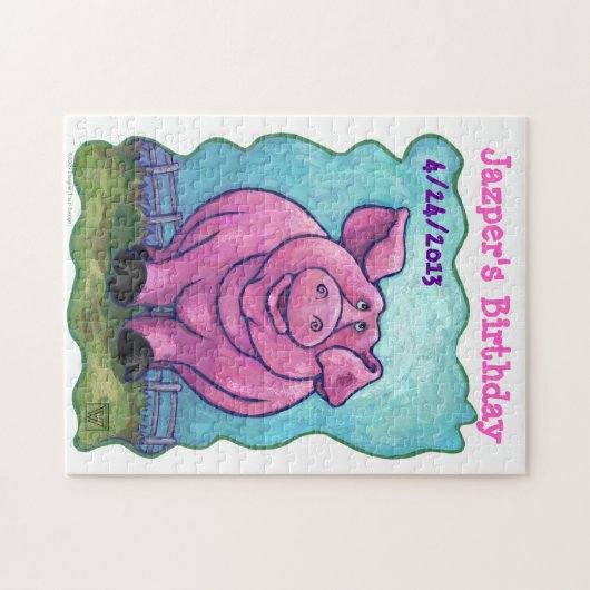 Pig Party Center Legpuzzel (Horizontaal)