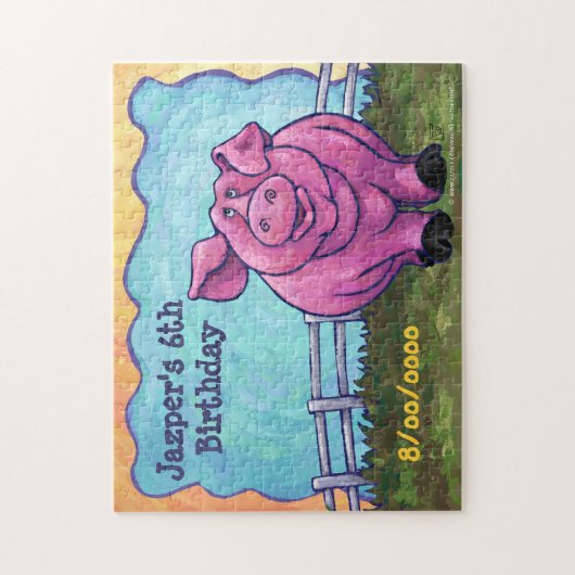 Pig Party Center Legpuzzel (Verticaal)