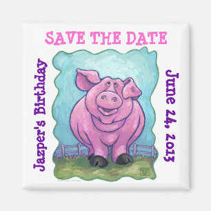 Pig Party Center Magneet