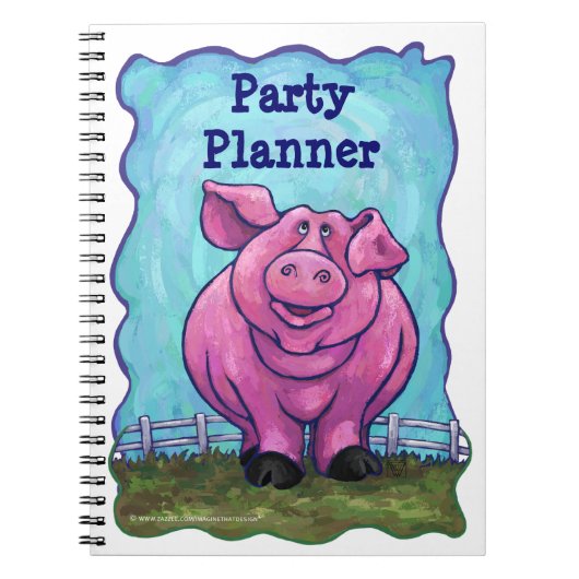 Pig Party Center Notitieboek (Voorkant)