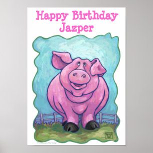 Pig Party Center Poster