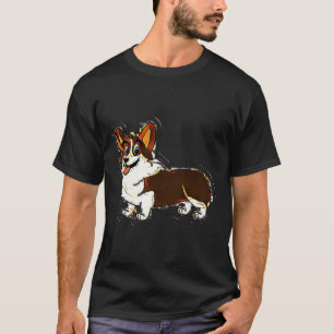 Pig Pen Corgi Cartoon T-shirt