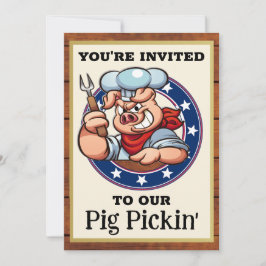 Pig Pickin' Barbecue Kaart