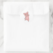Pig Piggy Piglet Funny Pigs Ronde Sticker (Tas)