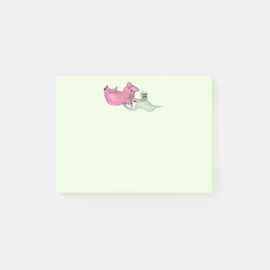 Pig Pin, Pig schrijft Post-it Nota's Post-it® Notes (Voorkant)