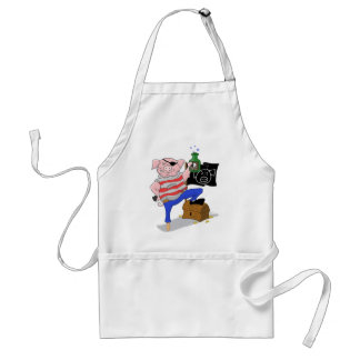 Pig Pirate Kapitein Aham Apron Standaard Schort