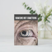 PIG Postcard, SOMEONE NOT SOMETHING Briefkaart (Staand voorkant)